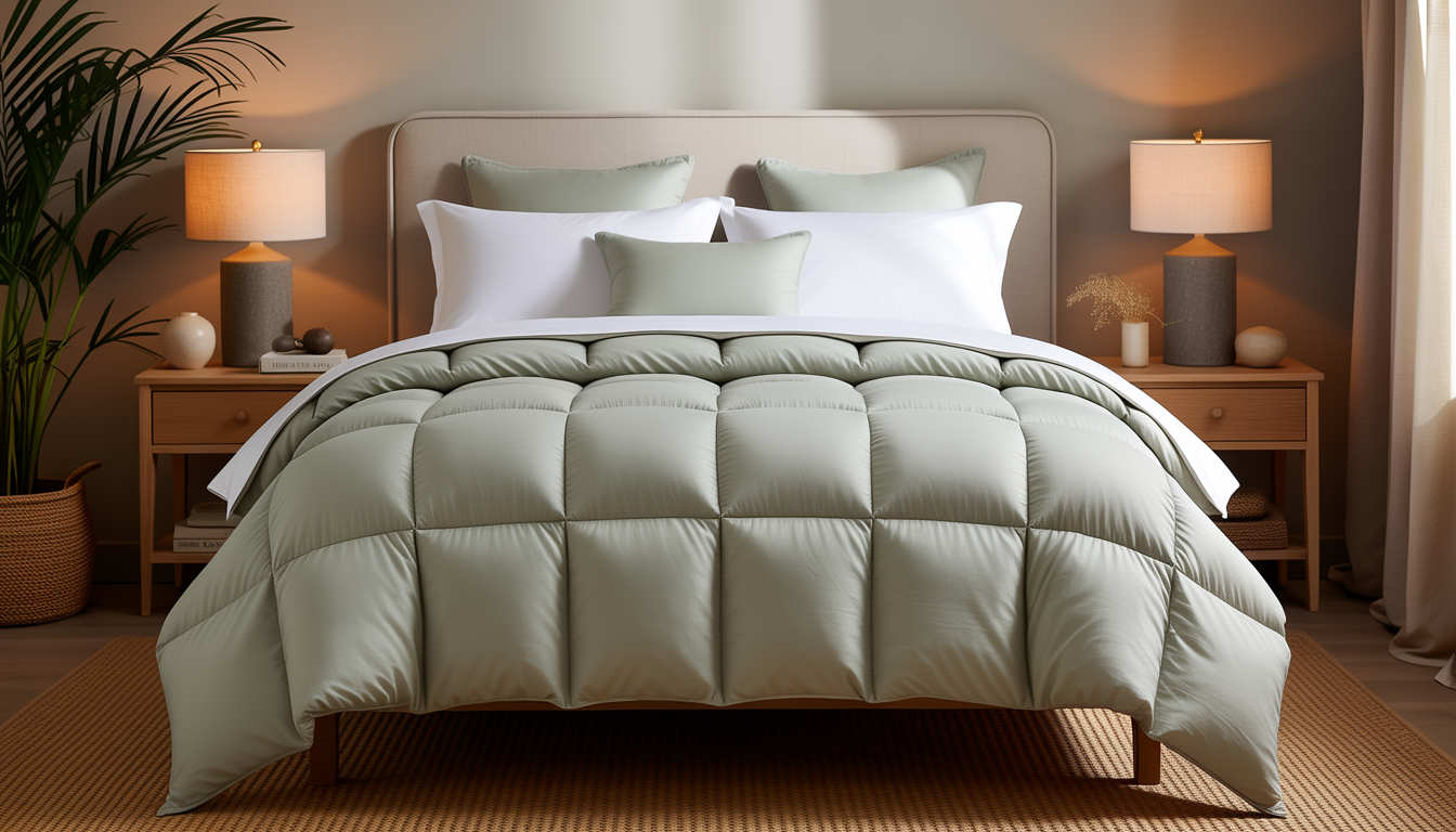 AiryWeight Eucalyptus Comforter & Blankets: King Size Duvet