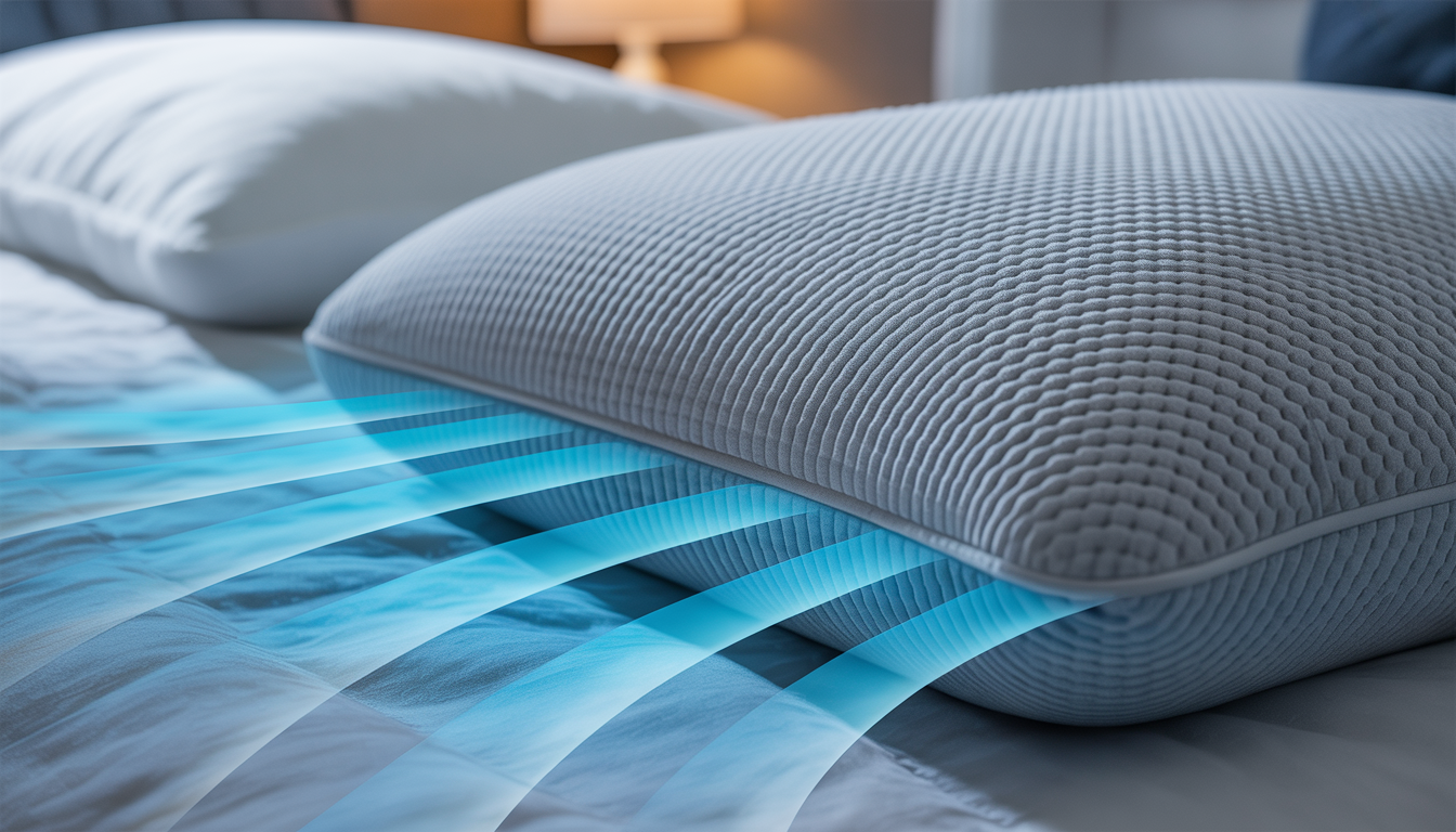 CloudSupport Cooling Pillow: Sleep Better with Neck Pain Relief