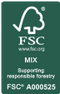 FSC A000525 certified