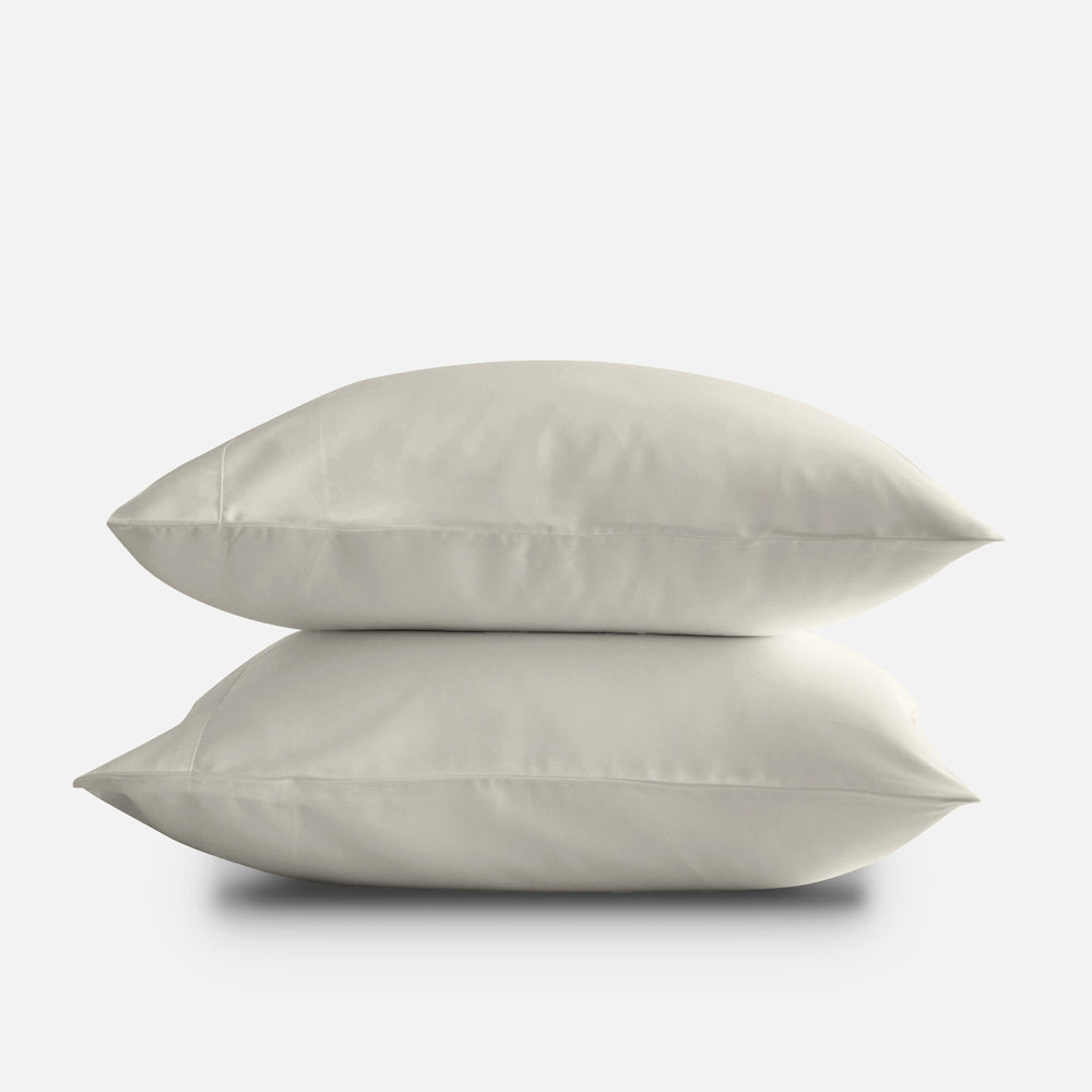 DOZ By SIJO Bamboo Pillowcases Set - Buttery Soft & Cooling, King Size, Ivory, Oeko-TEX Certified