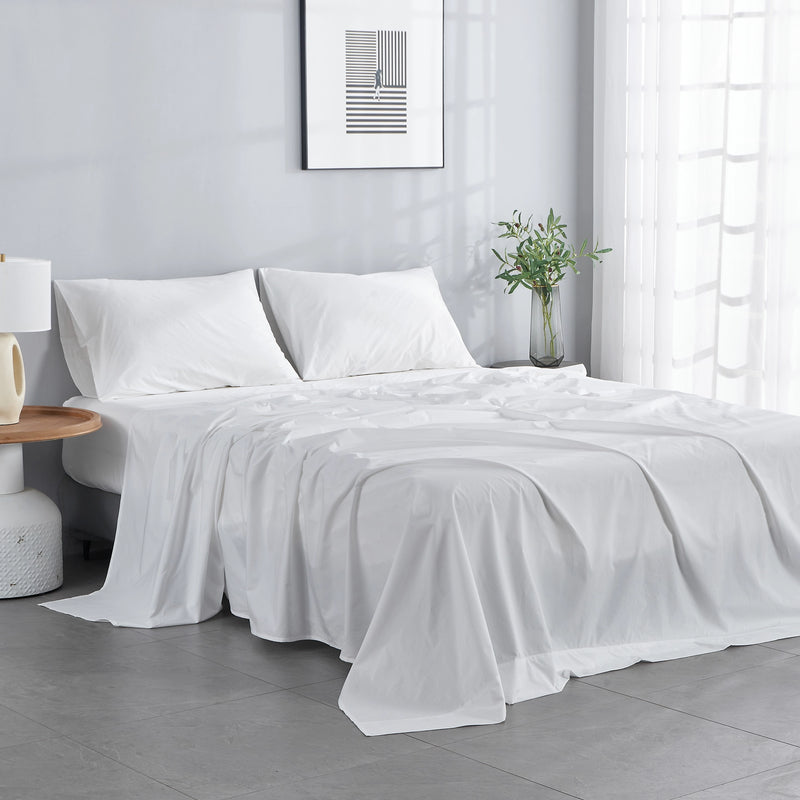 Favorite Washed Organic Cotton White Eyelash Standard Bed Pillow