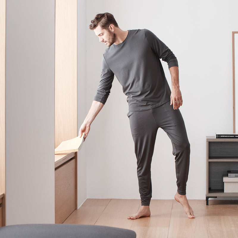 Men\'s Long Sleeve Pajama Shirt: Best Lounge Shirt – Sijo
