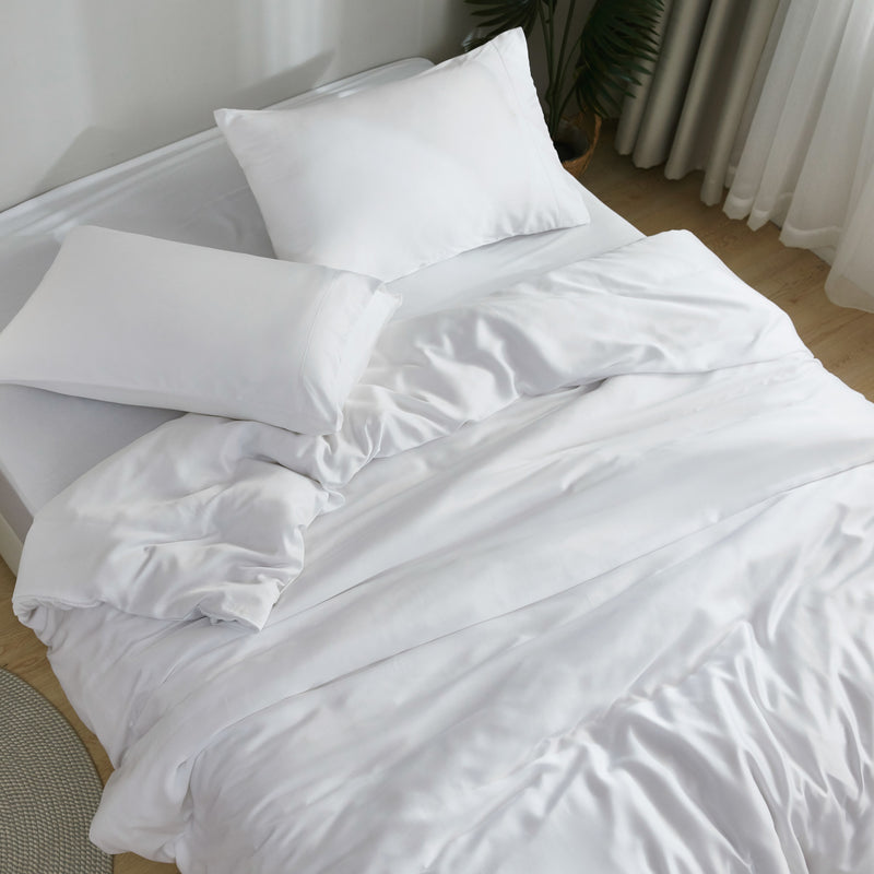Duslogis Bed Sheet Straps Set 4 pcs - White Sheet Holders for